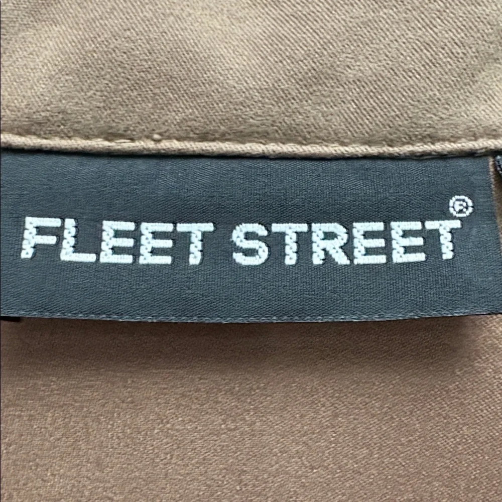 Fleet Street Faux Suede Button Front Overshirt Jacket Size Large